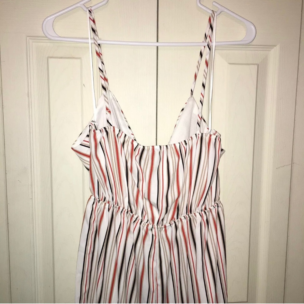 NEW Nimi K Papillon Blanc Striped Ivory Jumpsuit - Picture 6 of 9
